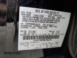 2008 Ford Taurus SEL with VIN 1FAHP24W98G186249, listed as a Copart auction lot 50456075 with 88,291 mi miles and Salvage Title. Bid and sale history available at DreamBid. Image 14.