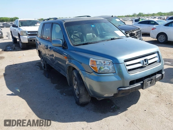 2006 Honda Pilot EX-L with VIN 2HKYF18506H521822, listed as a IAAI auction lot 42012612 with 187,946 mi miles and . Bid and sale history available at DreamBid. Image 1.