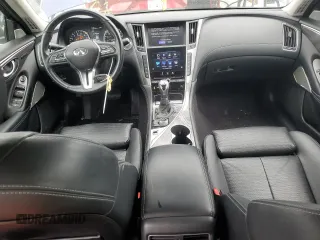 2019 Infiniti Q50 3.0t LUXE with VIN JN1EV7AP9KM515945, listed as a Copart auction lot 43646065 with 66,658 mi miles and Salvage Title. Bid and sale history available at carsss.com. Image 8.