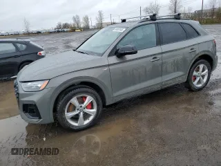 2024 Audi Q5 S line Premium Plus with VIN WA1EAAFY3R2049615, listed as a Copart auction lot 55653445 with 11,716 mi miles and Salvage title. Bid and sale history available at DreamBid. Image 1.