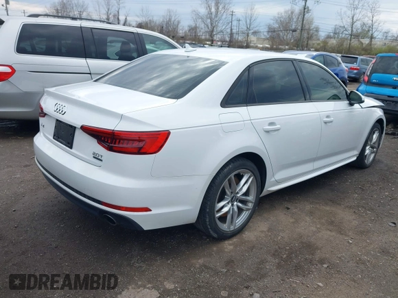 2017 Audi A4 Season of Audi Premium with VIN WAUDNAF43HN045092, listed as a IAAI auction lot 41894340 with 112,724 mi miles. Bid and sale history available at carsss.com. Image 4.