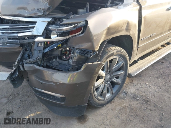 2015 Chevrolet Suburban LTZ with VIN 1GNSKKKC1FR628182, listed as a IAAI auction lot 41801391 with Not Provided miles and . Bid and sale history available at DreamBid. Image 3.