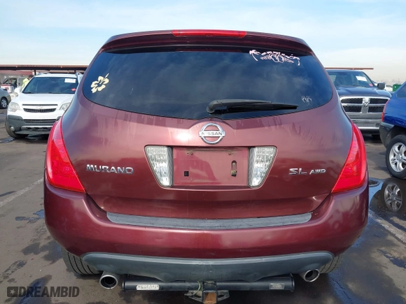 2005 Nissan Murano SL with VIN JN8AZ08W85W435151, listed as a IAAI auction lot 41077675 with 142,629 mi miles. Bid and sale history available at carsss.com. Image 16.
