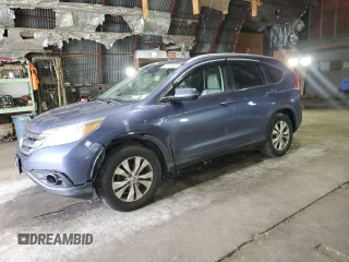 2013 Honda CR-V EX-L with VIN 2HKRM4H71DH636357, listed as a Copart auction lot 61556885 with 166,778 mi miles and Salvage title. Bid and sale history available at DreamBid. Image 1.