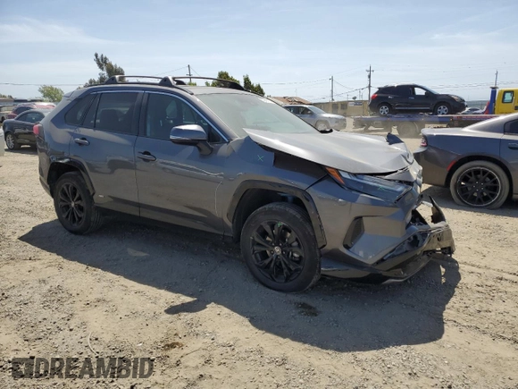 2022 Toyota RAV4 Hybrid SE with VIN 4T3T6RFV1NU068605, listed as a Copart auction lot 53846785 with 51,627 mi miles and Salvage title. Bid and sale history available at DreamBid. Image 4.