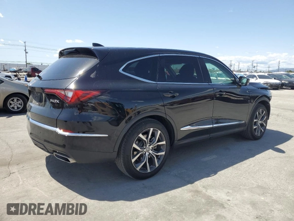 2023 Acura MDX Technology with VIN 5J8YD9H45PL002520, listed as a Copart auction lot 51916355 with 28,040 mi miles and Salvage title. Bid and sale history available at DreamBid. Image 3.