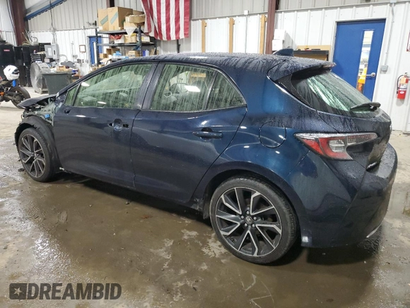 2019 Toyota Corolla Hatchback SE with VIN JTNK4RBE5K3046074, listed as a Copart auction lot 80350194 with 81,689 mi miles and Salvage Title. Bid and sale history available at carsss.com. Image 2.