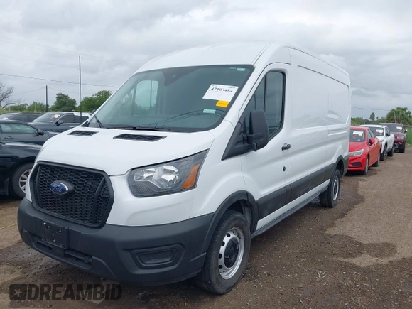2023 Ford Transit Cargo with VIN 1FTBR1C8XPKC07063, listed as a IAAI auction lot 42103484 with 12,946 mi miles. Bid and sale history available at carsss.com. Image 6.