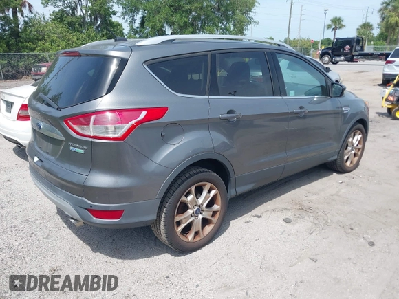 2014 Ford Escape Titanium with VIN 1FMCU0JX9EUE35382, listed as a IAAI auction lot 42085453 with 162,701 mi miles. Bid and sale history available at carsss.com. Image 4.