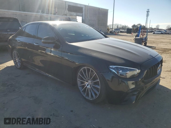 2022 Mercedes-Benz E 53 AMG with VIN W1KZF6BB2NB033056, listed as a Copart auction lot 47609075 with 28,661 mi miles and Salvage Title. Bid and sale history available at DreamBid. Image 4.
