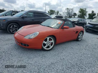 2001 Porsche Boxster S with VIN WP0CB29881U662561, listed as a Copart auction lot 55586375 with Not provided miles and Salvage title. Bid and sale history available at DreamBid. Image 1.