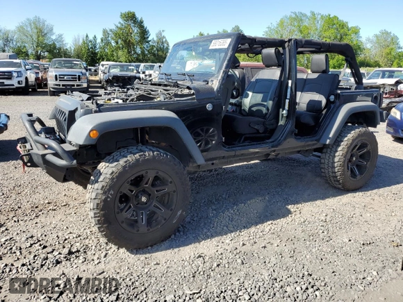 2015 Jeep Wrangler Unlimited Freedom with VIN 1C4BJWDG8FL689194, listed as a Copart auction lot 58016385 with 108,026 mi miles and Salvage title. Bid and sale history available at DreamBid. Image 1.