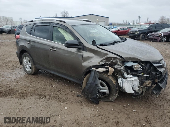 2015 Toyota RAV4 LE with VIN JTMBFREV3FD174002, listed as a Copart auction lot 53179145 with 101,877 mi miles and Salvage Title. Bid and sale history available at carsss.com. Image 4.