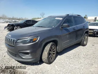 2019 Jeep Cherokee Latitude Plus with VIN 1C4PJLLNXKD119836, listed as a Copart auction lot 47614814 with 155,706 mi miles and Salvage Title. Bid and sale history available at carsss.com. Image 1.