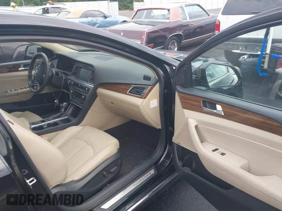 2017 Hyundai Sonata Limited with VIN KMHE34L10HA055090, listed as a IAAI auction lot 42206364 with 110,521 mi miles and . Bid and sale history available at DreamBid. Image 5.