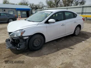 2019 Nissan Sentra S with VIN 3N1AB7AP1KY339588, listed as a Copart auction lot 51658815 with 91,338 mi miles and Salvage title. Bid and sale history available at DreamBid. Image 1.