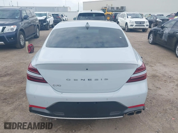 2022 Genesis G70 2.0T with VIN KMTG34TA9NU090218, listed as a IAAI auction lot 42437863 with 18,913 mi miles and . Bid and sale history available at DreamBid. Image 16.