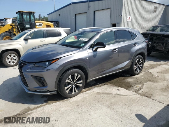 2019 Lexus NX 300 with VIN JTJBARBZ4K2203564, listed as a Copart auction lot 61621605 with 117,065 mi miles and Salvage title. Bid and sale history available at DreamBid. Image 1.