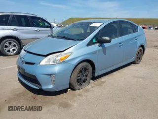 2013 Toyota Prius One with VIN JTDKN3DU6D5629201, listed as a IAAI auction lot 42108606 with 473,790 mi miles. Bid and sale history available at carsss.com. Image 2.