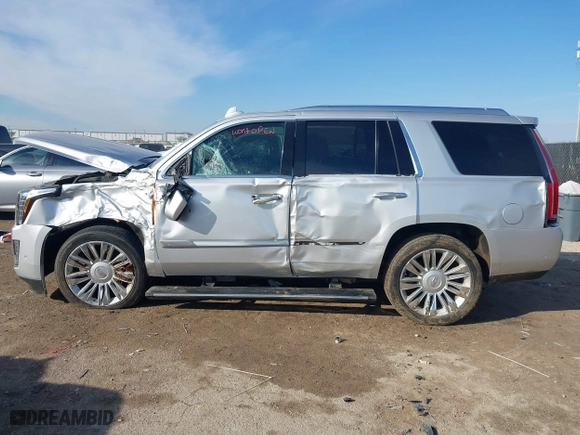 2018 Cadillac Escalade Platinum with VIN 1GYS4DKJXJR221798, listed as a IAAI auction lot 41304619 with 108,281 mi miles. Bid and sale history available at carsss.com. Image 14.