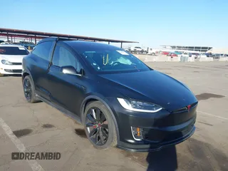 2018 Tesla Model X 75D with VIN 5YJXCBE43JF117149, listed as a IAAI auction lot 41610612 with 1 mi miles. Bid and sale history available at carsss.com. Image 1.
