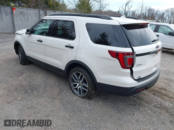 2018 Ford Explorer Sport with VIN 1FM5K8GT8JGB96174, listed as a IAAI auction lot 41853609 with 66,616 mi miles and . Bid and sale history available at DreamBid. Image 3.
