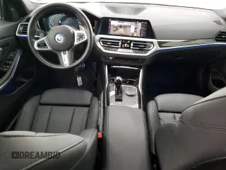 2021 BMW 3 Series 330i with VIN 3MW5R1J0XM8B57091, listed as a Copart auction lot 47584795 with 51,205 mi miles and Salvage Title. Bid and sale history available at carsss.com. Image 8.