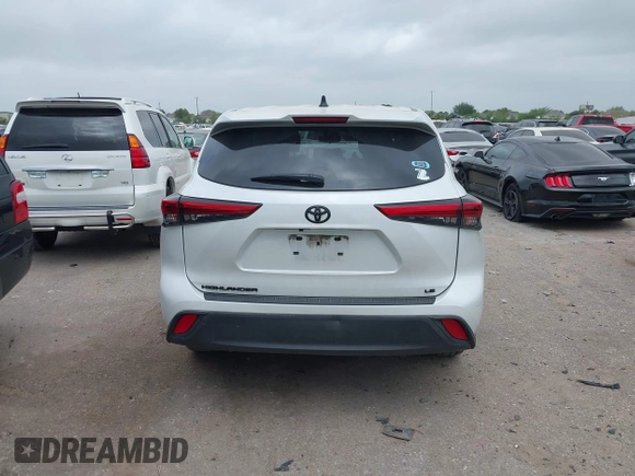 2023 Toyota Highlander L with VIN 5TDKDRAH9PS039652, listed as a IAAI auction lot 41948320 with 127,310 mi miles and . Bid and sale history available at DreamBid. Image 16.