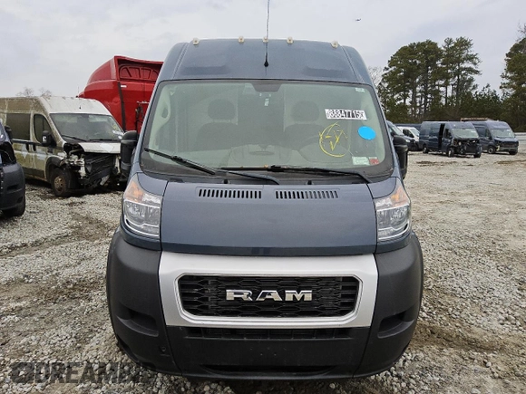 2020 Ram ProMaster Cargo with VIN 3C6URVJG1LE139900, listed as a Copart auction lot 88847715 with 41,227 mi miles and Clean Title. Bid and sale history available at carsss.com. Image 5.