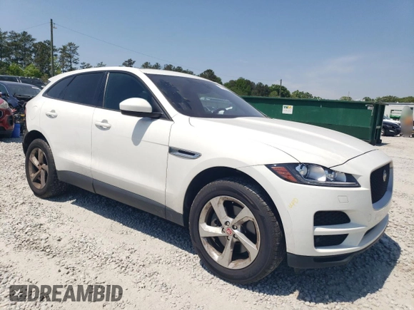 2017 Jaguar F-Pace 35t Premium with VIN SADCJ2BV0HA899581, listed as a Copart auction lot 53705865 with 91,924 mi miles and Salvage title. Bid and sale history available at DreamBid. Image 4.