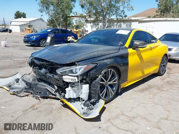 2021 Infiniti Q60 Luxe with VIN JN1EV7KK6MM410673, listed as a IAAI auction lot 39676284 with 40,006 mi miles and . Bid and sale history available at DreamBid. Image 2.