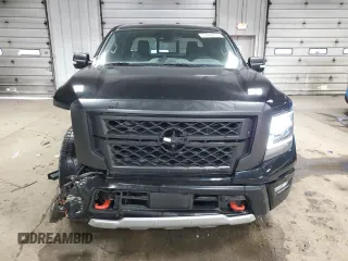 2023 Nissan Titan SV with VIN 1N6AA1ED0PN111600, listed as a Copart auction lot 57482755 with 36,920 mi miles and Salvage title. Bid and sale history available at DreamBid. Image 5.