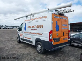 2019 Ram ProMaster Cargo Van with VIN 3C6TRVBG3KE532824, listed as a IAAI auction lot 41677419 with 127,056 mi miles. Bid and sale history available at carsss.com. Image 3.