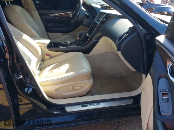 2015 Infiniti Q50 with VIN JN1BV7AP6FM335668, listed as a IAAI auction lot 42201480 with 234,970 mi miles and . Bid and sale history available at DreamBid. Image 5.