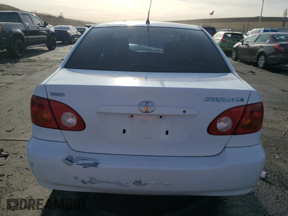 2003 Toyota Corolla CE with VIN 1NXBR32EX3Z057713, listed as a Copart auction lot 85710344 with 188,478 mi miles and Salvage Title. Bid and sale history available at DreamBid. Image 6.