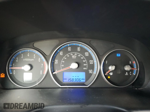 2007 Hyundai Santa Fe SE with VIN 5NMSH13E67H098444, listed as a Copart auction lot 57073465 with 158,306 mi miles and Salvage title. Bid and sale history available at DreamBid. Image 9.