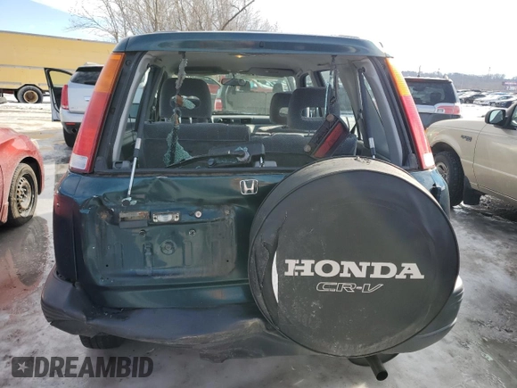 1998 Honda CR-V LX with VIN JHLRD184XWC107298, listed as a Copart auction lot 88753885 with 142,847 mi miles and Salvage Title. Bid and sale history available at carsss.com. Image 6.