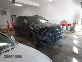 2023 Ford Explorer ST-Line with VIN 1FMSK8KH1PGA09243, listed as a IAAI auction lot 41378149 with 26,963 mi miles and . Bid and sale history available at DreamBid. Image 1.
