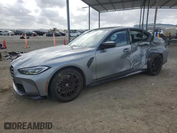 2022 BMW M3 Competition xDrive z VIN WBS43AY02NFN09815, wystawiony jako Copart lot #51021705 z przebiegiem 31 123 mil mil oraz Szkoda całkowita • Salvage title. Historia ofert i sprzedaży dostępna na DreamBid. Obrazek 1.