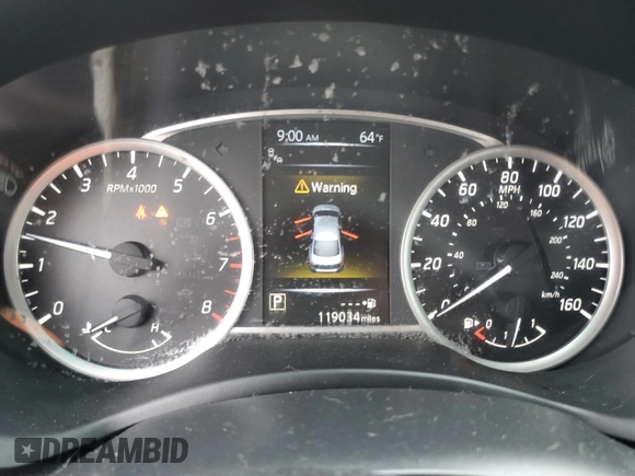 2016 Nissan Sentra SR with VIN 3N1AB7AP8GY237468, listed as a Copart auction lot 55347455 with 119,034 mi miles and Salvage Title. Bid and sale history available at DreamBid. Image 9.