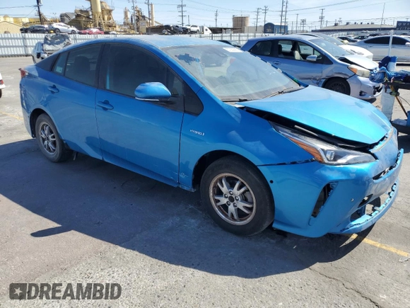 2022 Toyota Prius L Eco with VIN JTDKAMFU0N3157329, listed as a Copart auction lot 57233685 with 105,206 mi miles and Salvage Title. Bid and sale history available at DreamBid. Image 4.