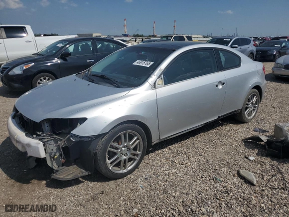2007 Scion tC Spec with VIN JTKDE177770215812, listed as a Copart auction lot 46915765 with 196,534 mi miles and Salvage Title. Bid and sale history available at carsss.com. Image 1.