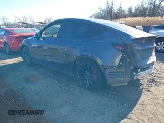 2023 Tesla Model Y Performance with VIN 7SAYGDEF1PF674417, listed as a IAAI auction lot 41421594 with 28,928 mi miles and . Bid and sale history available at DreamBid. Image 3.