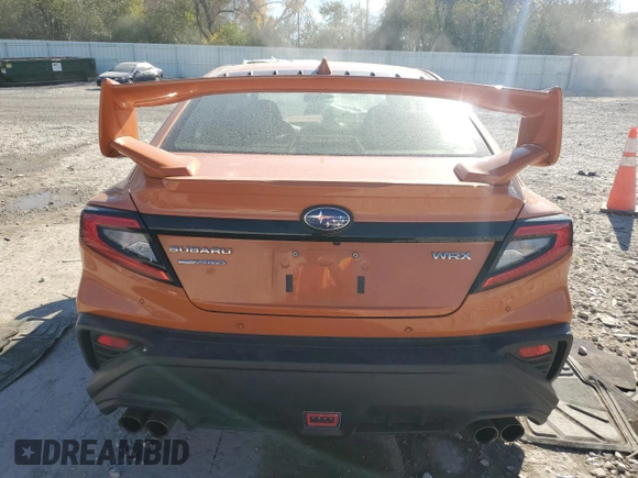 2022 Subaru WRX Limited with VIN JF1VBAN62N8007548, listed as a Copart auction lot 77757294 with 30,498 mi miles and Salvage Title. Bid and sale history available at carsss.com. Image 6.