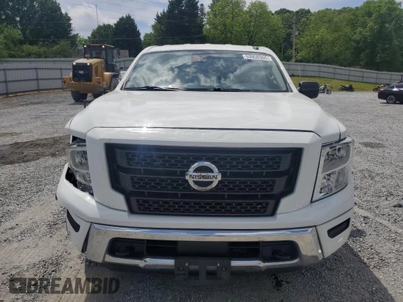 2021 Nissan Titan SV with VIN 1N6AA1ECXMN528984, listed as a Copart auction lot 53950365 with 64,474 mi miles and Salvage title. Bid and sale history available at DreamBid. Image 5.