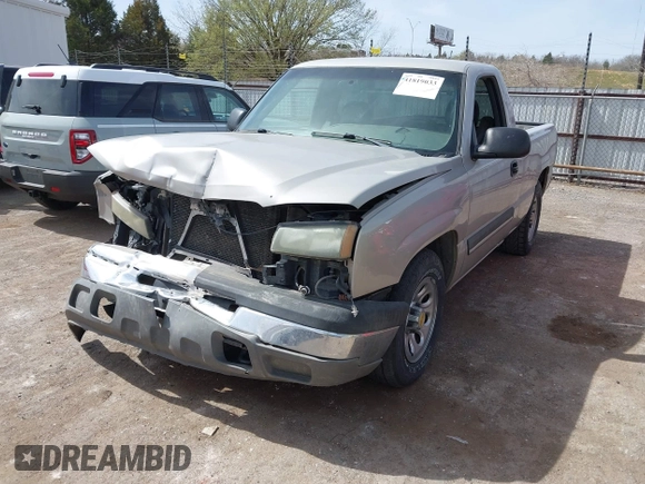 2005 Chevrolet Silverado 1500 Work Truck with VIN 1GCEC14X45Z106318, listed as a IAAI auction lot 41819033 with 153,997 mi miles. Bid and sale history available at carsss.com. Image 18.