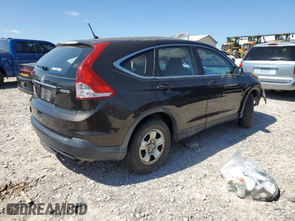 2014 Honda CR-V LX with VIN 5J6RM4H31EL018749, listed as a Copart auction lot 49342665 with 0 mi miles and Salvage Title. Bid and sale history available at carsss.com. Image 3.