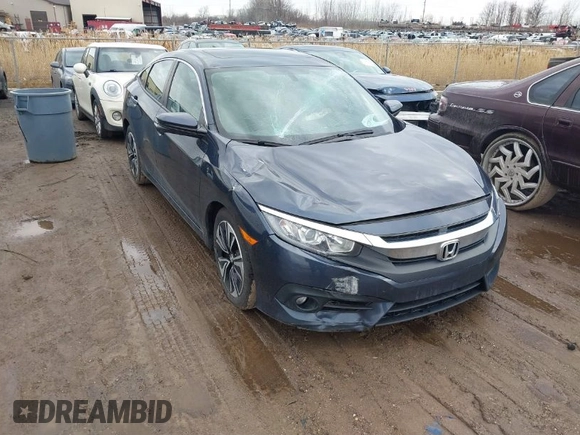 2017 Honda Civic Sedan EX-T with VIN 19XFC1F31HE005896, listed as a IAAI auction lot 41727874 with 93,261 mi miles. Bid and sale history available at carsss.com. Image 1.