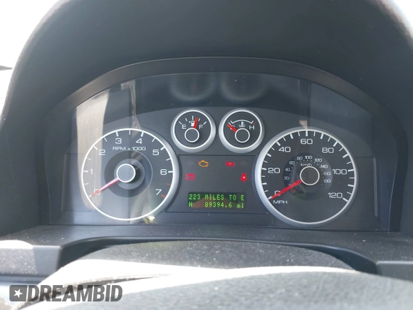 2009 Ford Fusion SEL with VIN 3FAHP08Z99R139502, listed as a IAAI auction lot 42095776 with 89,394 mi miles and . Bid and sale history available at carsss.com. Image 7.