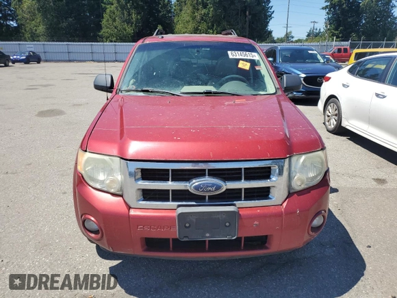 2008 Ford Escape XLT with VIN 1FMCU93128KA72839, listed as a Copart auction lot 63145615 with 202,711 mi miles and Clean title. Bid and sale history available at DreamBid. Image 5.